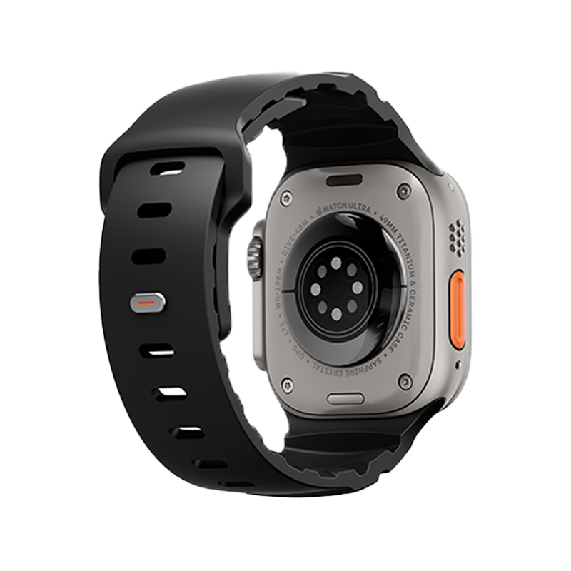Uniq Alton Silicon Strap for Apple Watch 49/46/45/44mm - Midnight Black
