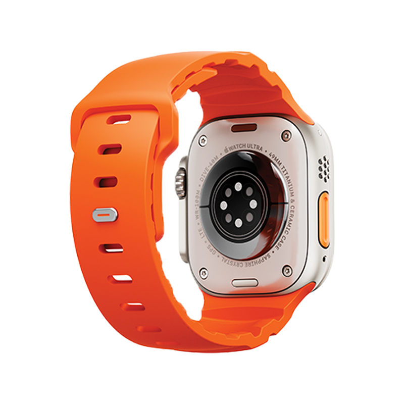 Uniq Alton Silicon Strap for Apple Watch 49/46/45/44mm - Flame Orange
