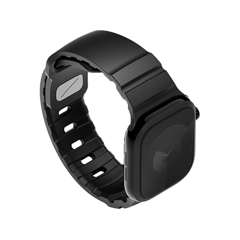 Uniq Alton Silicon Strap for Apple Watch 42/41/40mm - Midnight Black