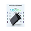 شاحن حائط راف باور بمنفذي USB-C وتقنيتي PD وGaN بقدرة 100 واط - أسود