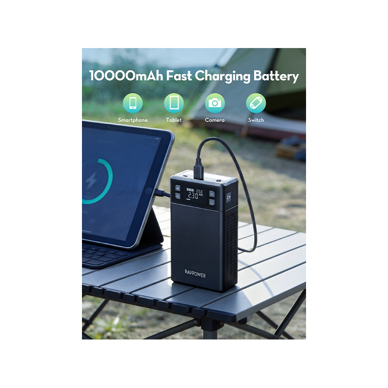 RavPower 10000mAh 32Wh Car Jump Starter - Black