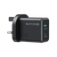 RavPower GaN Wall Charger PD 20W 1-Port USB-C and 1-Port USB-A - Black