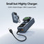 Vention Mini Power Bank with Built-in USB-C  Cable - 10000mAh / USB-C / USB-A / Grey