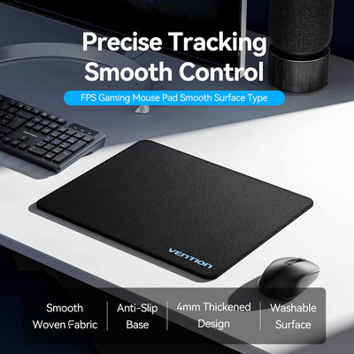 Vention FPS Smooth Surface Gaming Mouse Pad - 280*320mm / Black