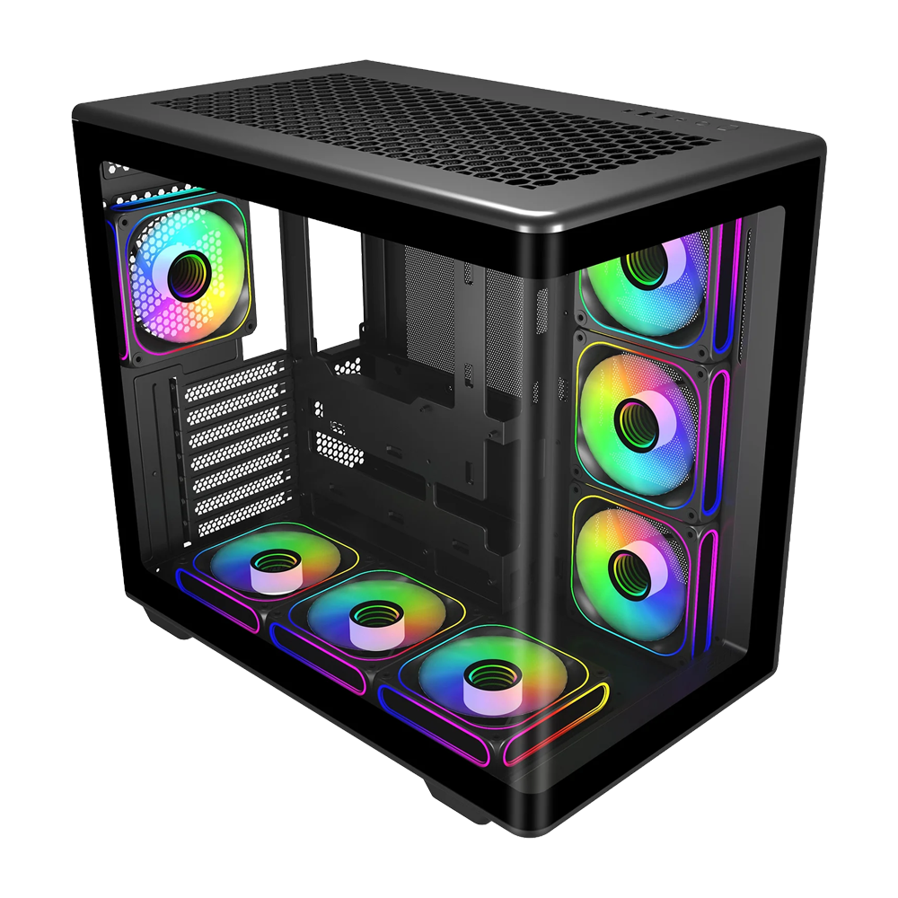 Cooler Master Elite 600 With 7 Fans ATX Case - Black