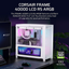 CORSAIR FRAME 4000D LCD RS ARGB Premium Mid Tower Case - White