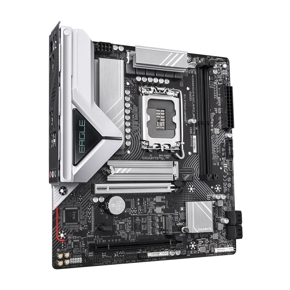 GIGABYTE B860M EAGLE V2 Gaming Motherboard - DDR5 / HDMI / DisplayPort / USB - Black