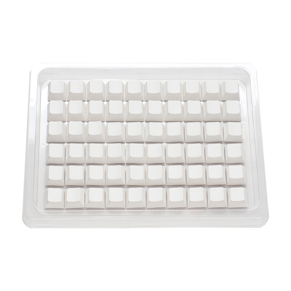 DUCKY PBT 132-Key Cherry Profile Keycap Set - Blank White
