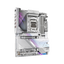 GIGABYTE X870E AORUS MASTER X3D ICE Motherboard - Wi-Fi7 / Bluetooth / HDMI / DisplayPort / USB - White