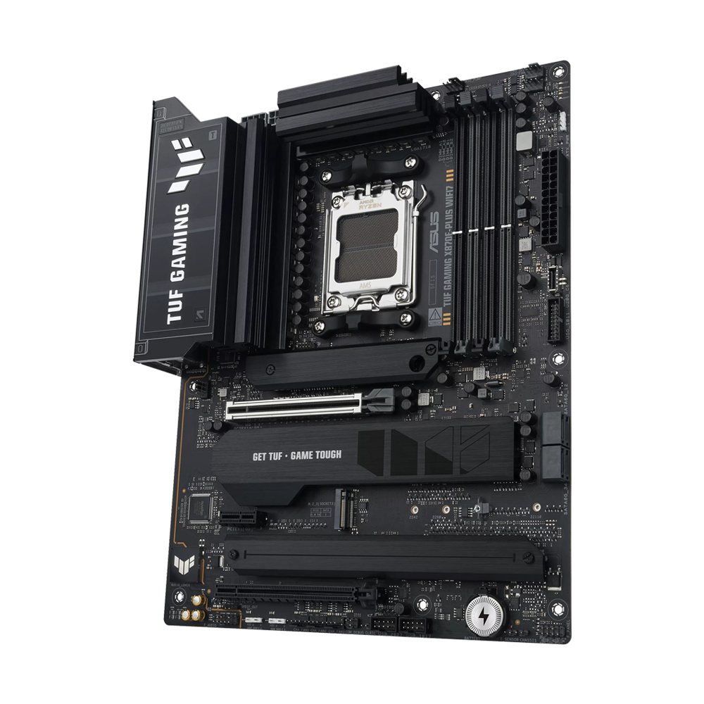 ASUS TUF X870E-PLUS GAMING Motherboard - DDR5 / Wi-Fi7 / HDMI / DisplayPort / Ethernet / USB - Black