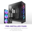 NZXT H9 Flow RGB (2025) Dual-Chamber Mid Tower Case With RGB Fans - Black