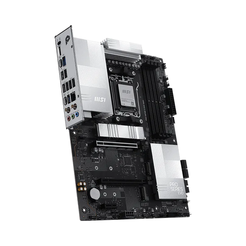 MSI PRO X870E-S EVO Motherboard - DDR5 / Wi-Fi / Bluetooth / HDMI / DisplayPort / USB - Black