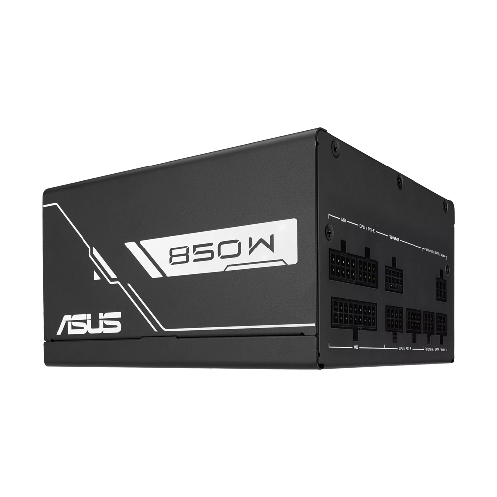 ASUS PRIME 850G 850W Fully modular PCIe 5.1 ATX 3.1 80 Plus Gold Power Supply - Black