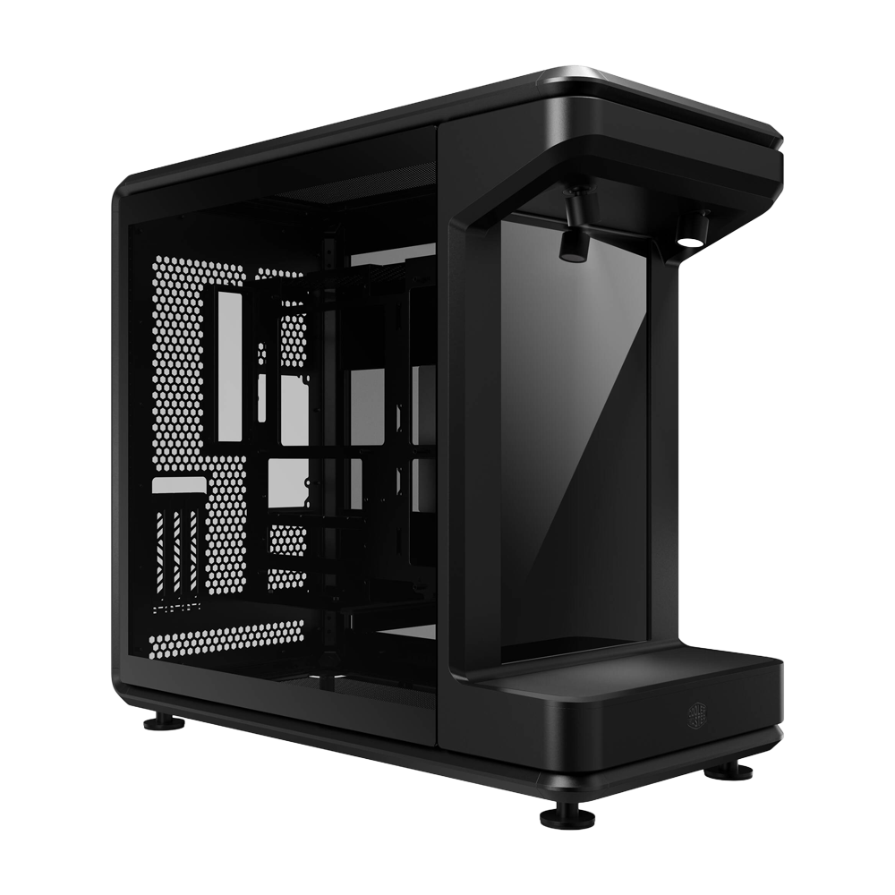 Cooler Master MasterFrame 360 Stage With 15.6 Inch LCD Screen ATX Case - Black
