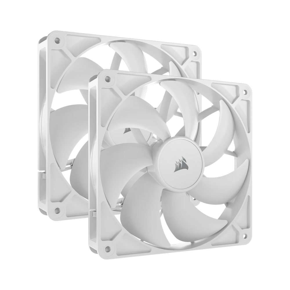 CORSAIR RS140 PWM Fans - Dual Pack - 140mm / White