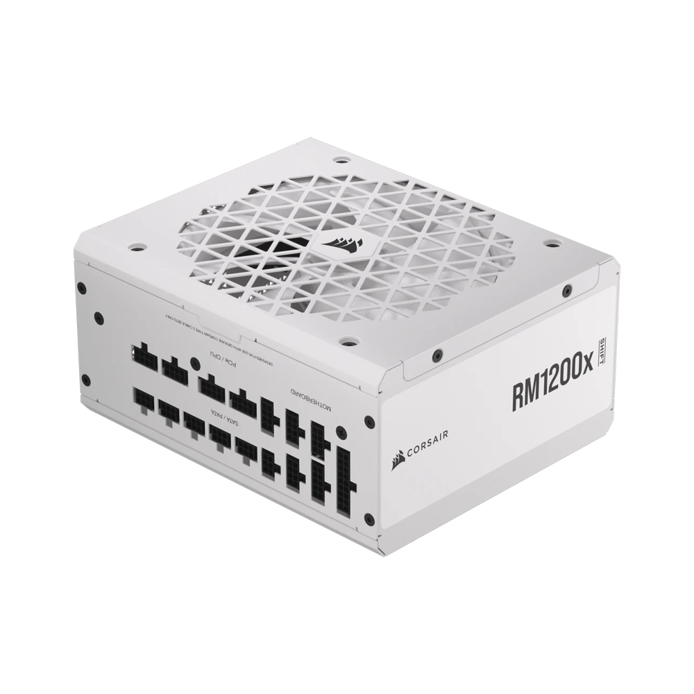 CORSAIR RM1200x 80 Plus Gold Shift Fully Modular Low Noise Side Connectors Power Supply - 1200W / White