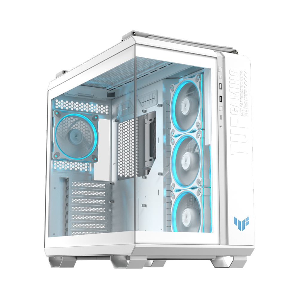 ASUS TUF Gaming GT502 Horizon Panoramic ATX Case - White