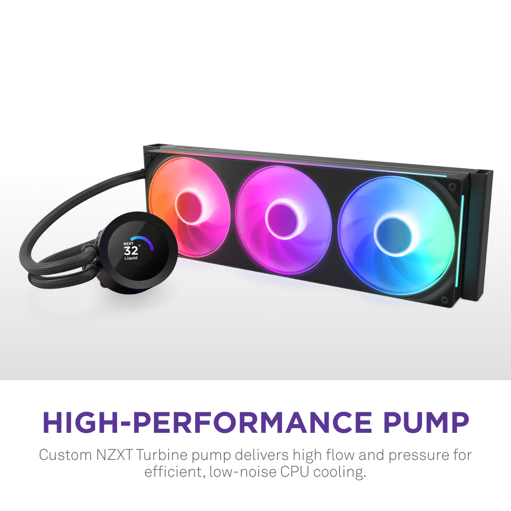 NZXT Kraken 360 RGB V2 AIO Liquid Cooler - 360mm / Black