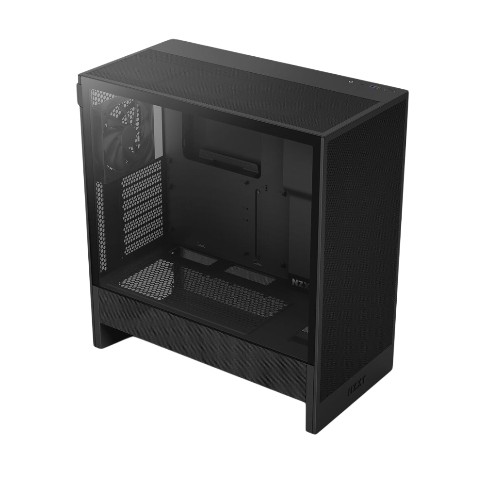 NZXT H5 Flow RGB (2024) Compact Mid-Tower ATX Case With RGB Fans - Black