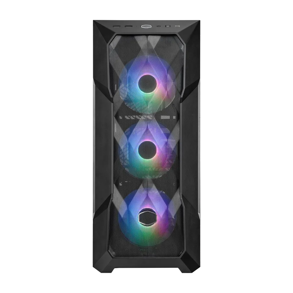 حافظة كمبيوتر كولر ماستر ماستر بوكس TD500 ميش V2 ARGB ATX ميد تاور - أسود