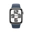 Apple Watch SE (2nd Gen) with Sport Band - LTPO OLED / 44mm / Medium/Large / Bluetooth / Wi-Fi / Storm Blue Smart