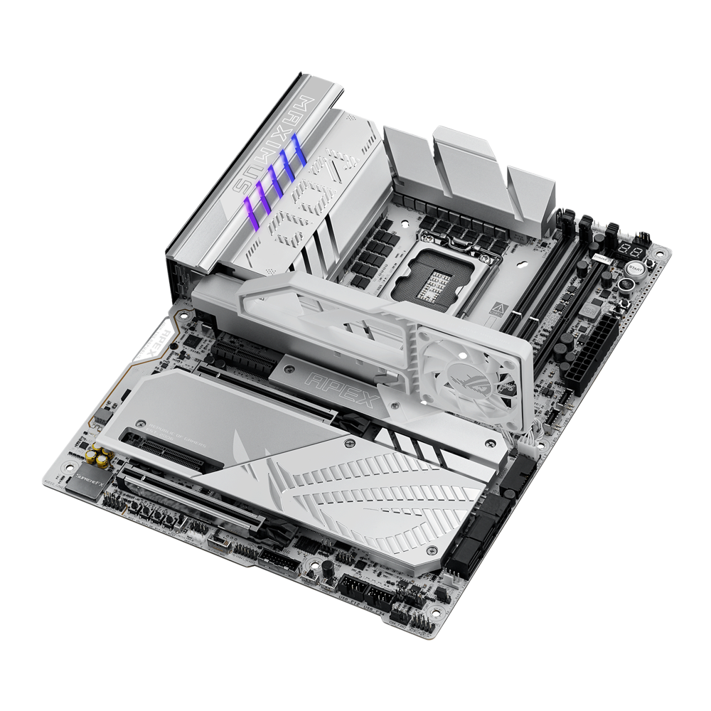 ASUS ROG MAXIMUS Z890 APEX Motherboard - DDR5 / Wi-Fi / Bluetooth / Ethernet / USB  - White