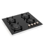 Glemgas Built-In Crystal Glass Gas Hob, 60cm GLGV64HBK