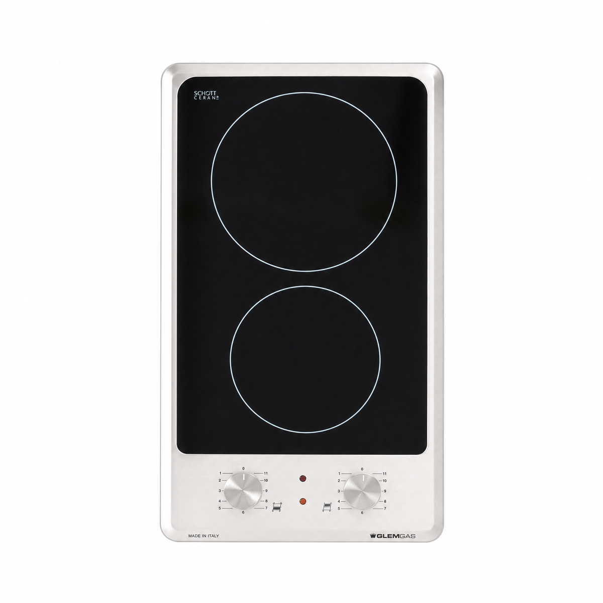 Glemgas Built-In 2 Burners Ceramic Hob, 30cm GLGTH32KIX