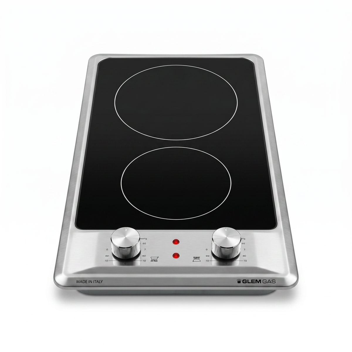 Glemgas Built-In 2 Burners Ceramic Hob, 30cm GLGTH32KIX