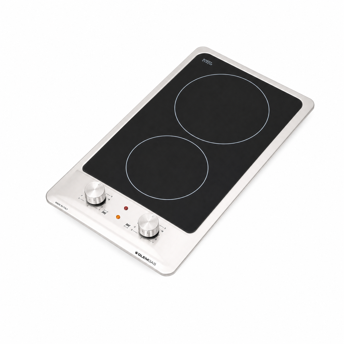 Glemgas Built-In 2 Burners Ceramic Hob, 30cm GLGTH32KIX
