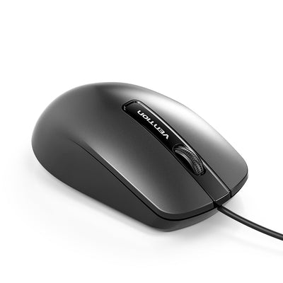 Vention 3-Button USB Wired Computer Mouse - 1.5 Meter / 1200dpi / Black