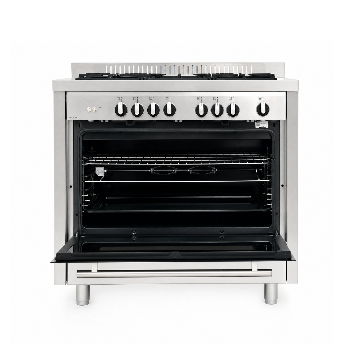 Glemgas Gas Cooker 5 Burners 100X60cm, GLMQ1634GI01UT