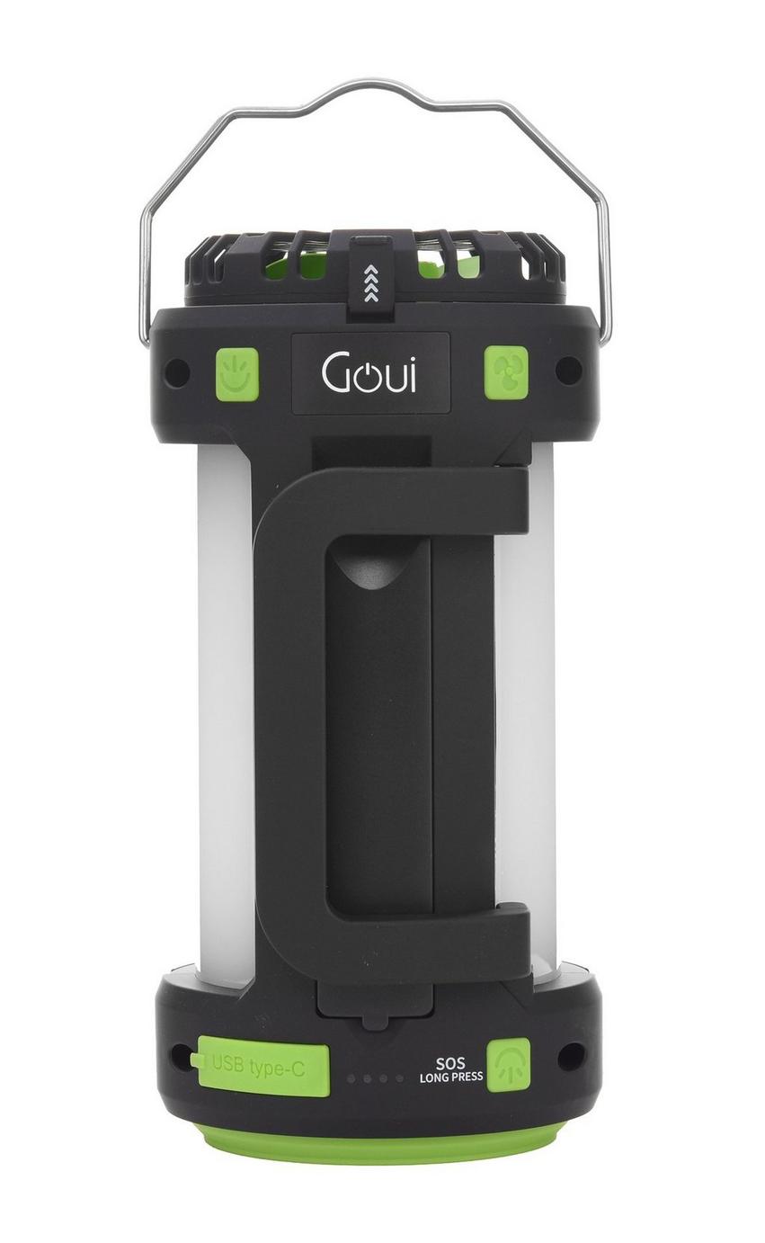 GOUI Portable Multifunctional Torch Light With Fan - 4000mAh / Black
