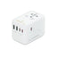 Smartix Premium International Travel Adapter - 100W / USB-A / USB-C / White