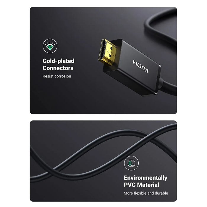 UGREEN DisplayPort to HDMI 4K Cable - 2 Meter / Black