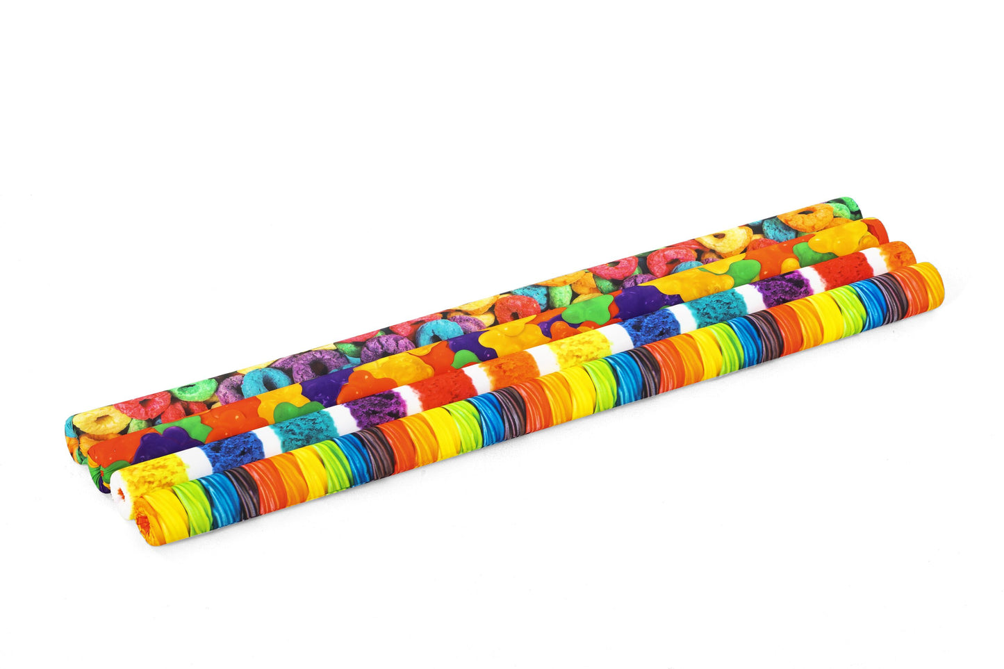 Bestway 1.22m Sugarcoated Noodles (Contents: One Display Box, Assorted 4 Colors: Rainbow Print / Cereal Print / Bears Print / Twisted Candy Print, Total 24pcs/per Display Box) - Age 6-12