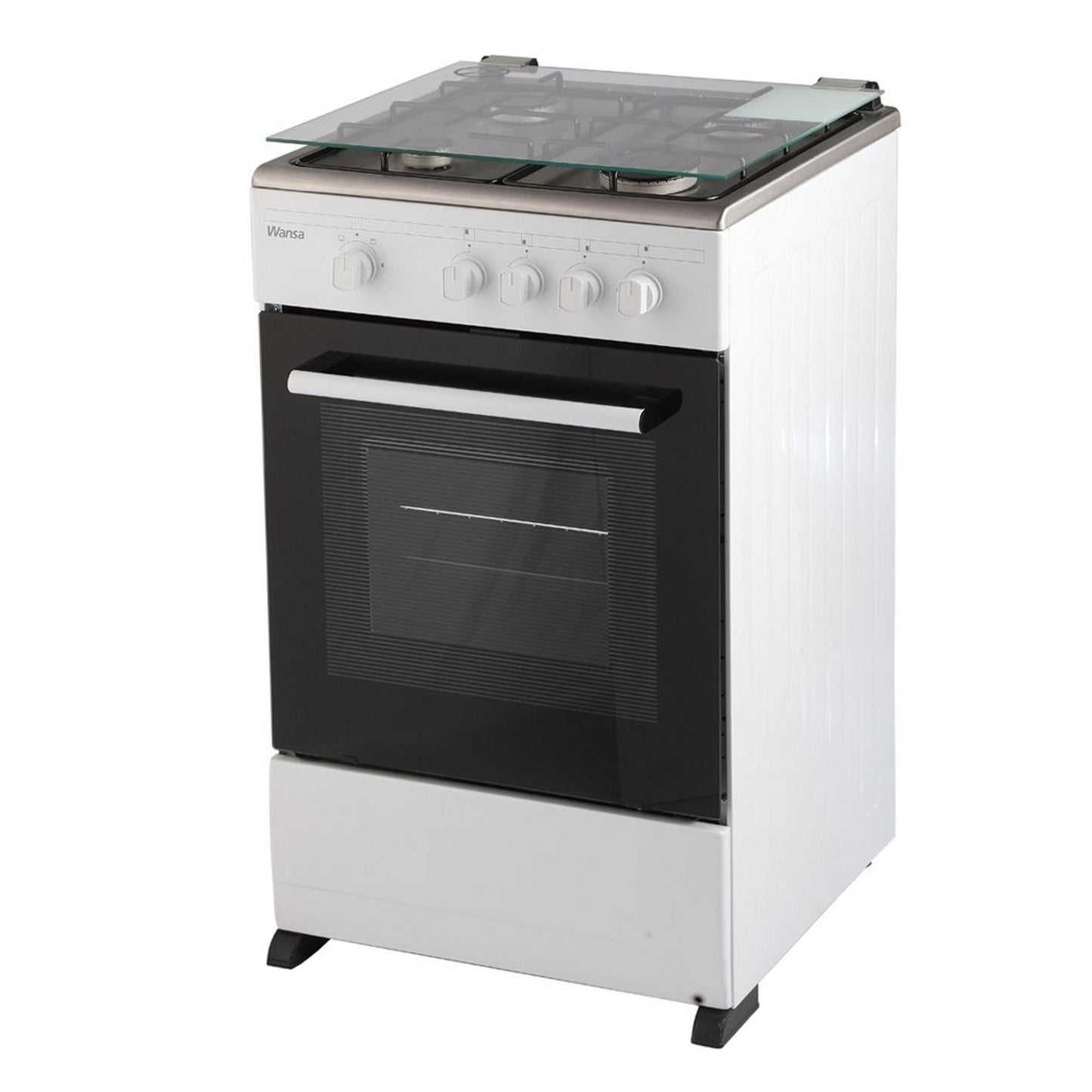 Wansa 4 Burners Floor Standing Gas Cooker, 50x50cm, WCT4403XW
