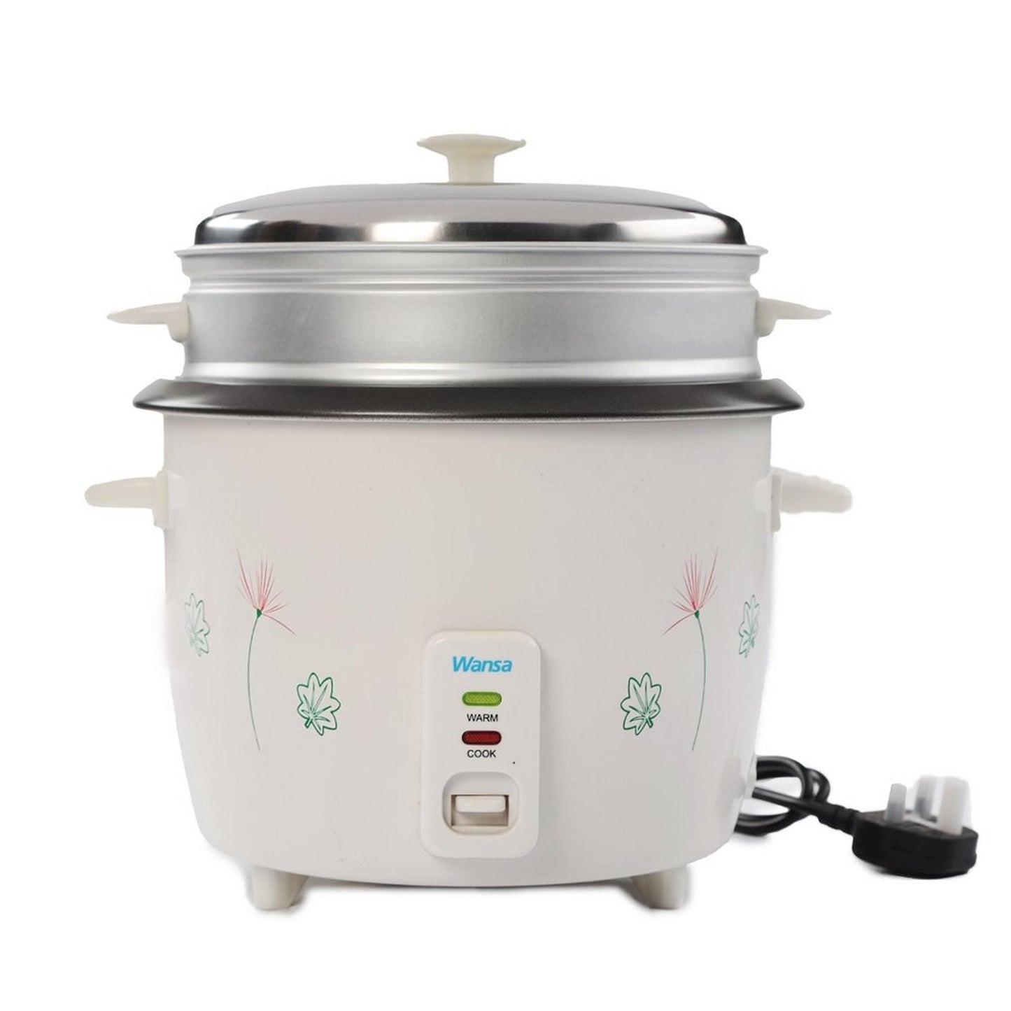 Wansa Rice Cooker, 900W, 2.5L, TO-9802 - White
