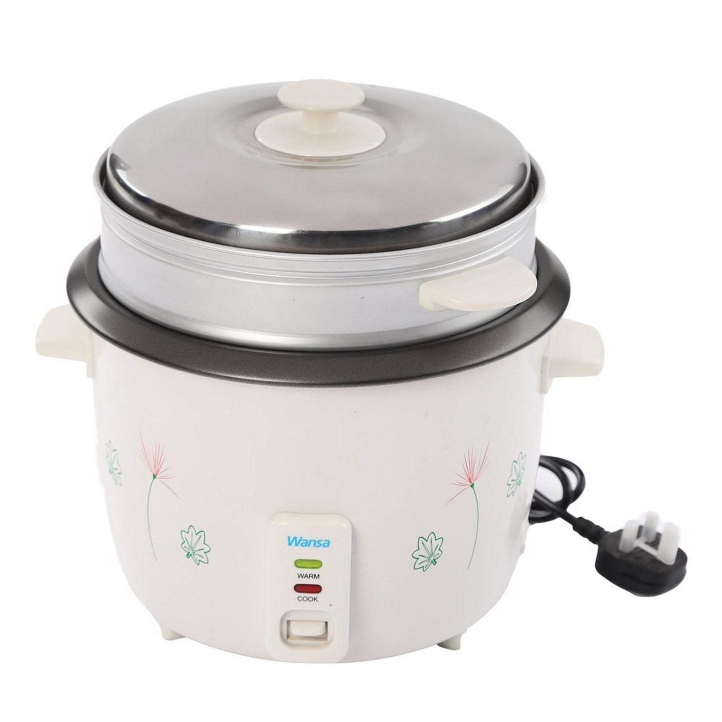 Wansa Rice Cooker, 900W, 2.5L, TO-9802 - White