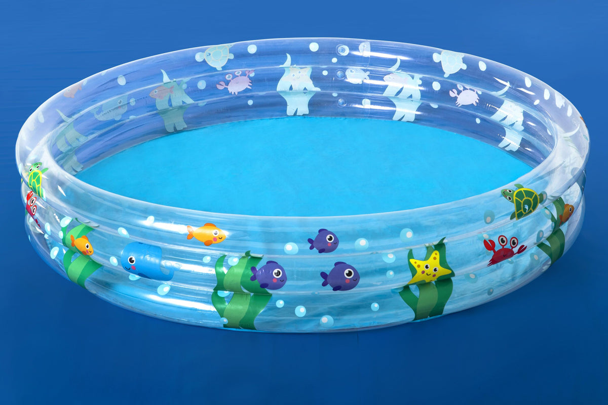Bestway 1.52m x h30cm deep dive 3-ring pool (contents:one pool, repair patch) age 2+