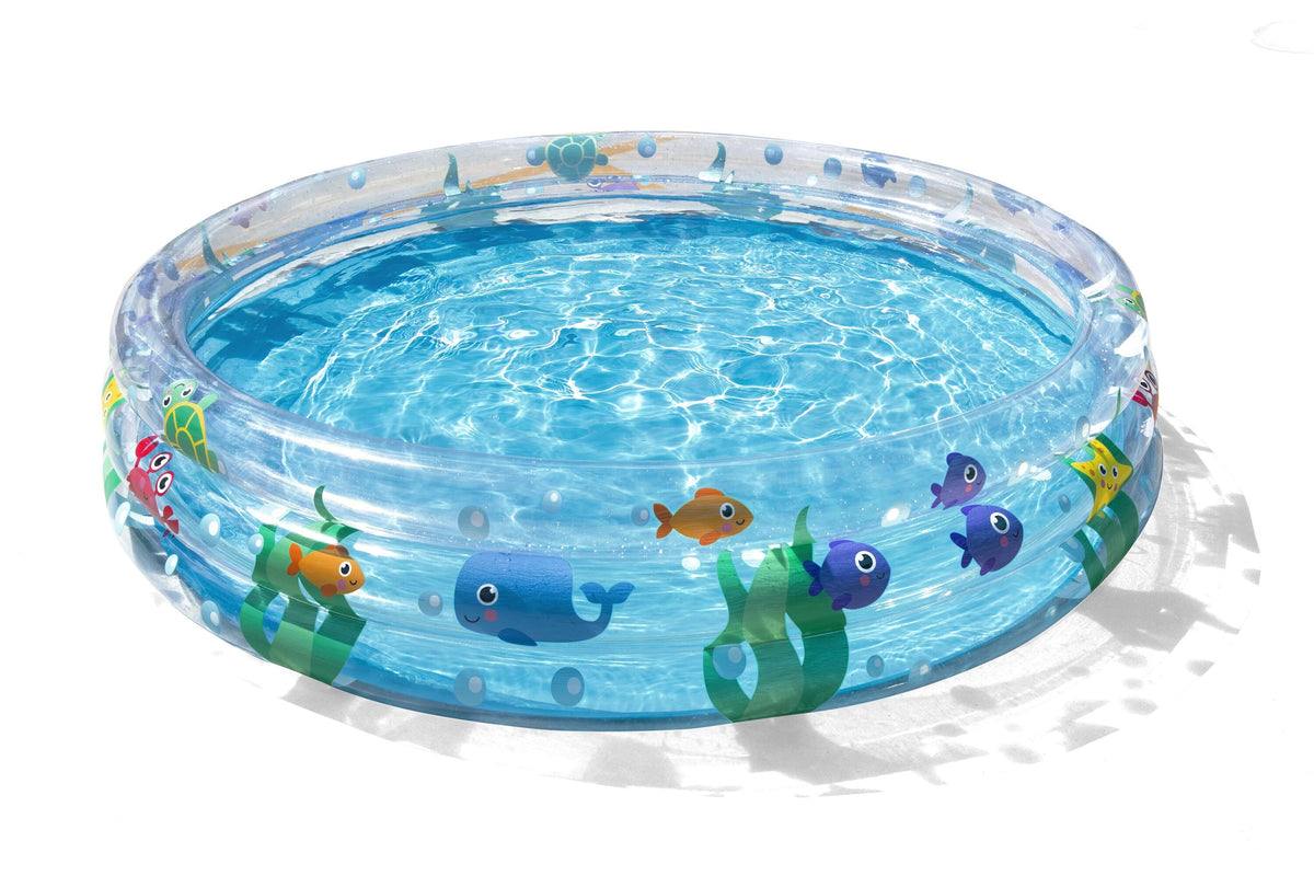 Bestway 1.52m x h30cm deep dive 3-ring pool (contents:one pool, repair patch) age 2+