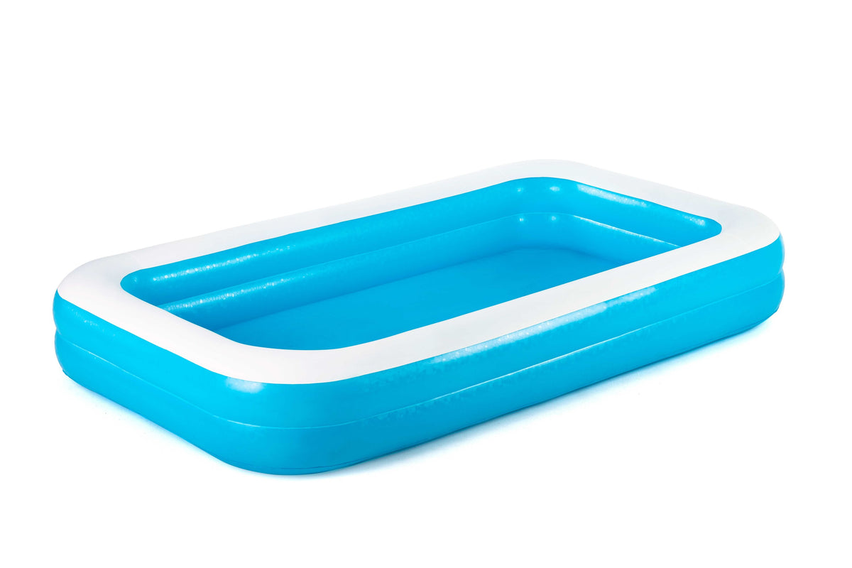 Bestway 3.05M X 1.83M X 46Cm Rectangular Family Pool (Contents:1 Pool,Repair Patch) Age 3+