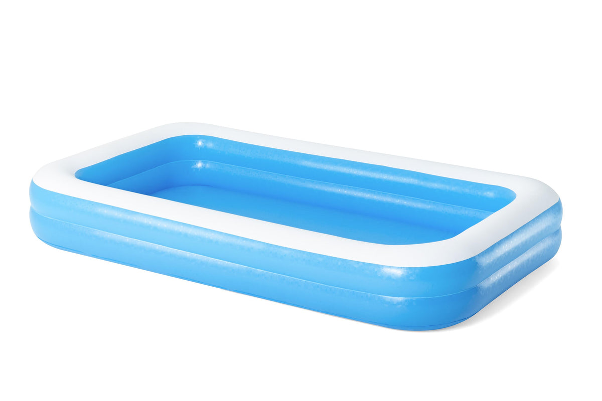 Bestway 3.05M X 1.83M X 46Cm Rectangular Family Pool (Contents:1 Pool,Repair Patch) Age 3+