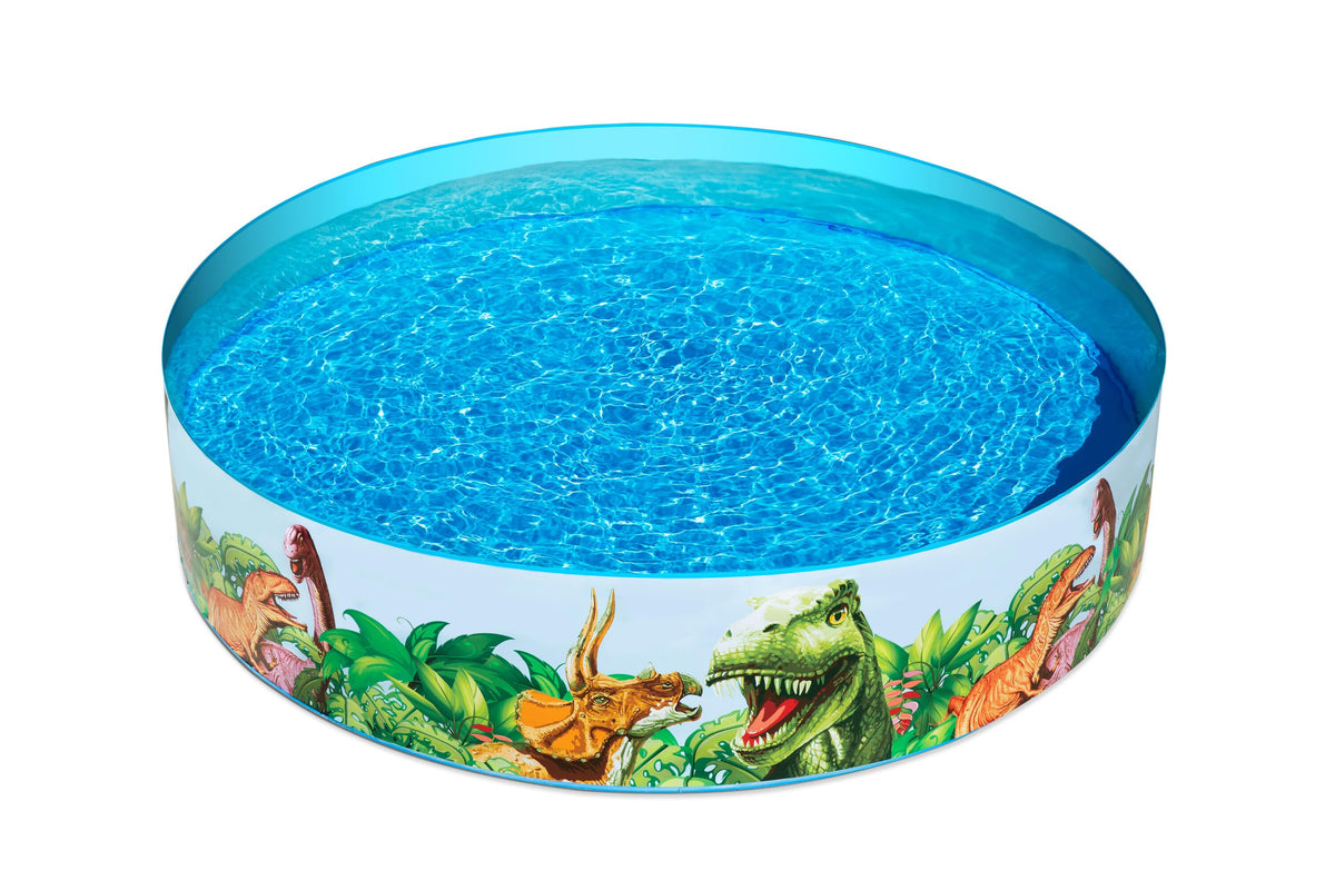 Bestway 1.83m x h38cm dinosaur fill'n fun (contents:1 pool, repair patch) age 2+