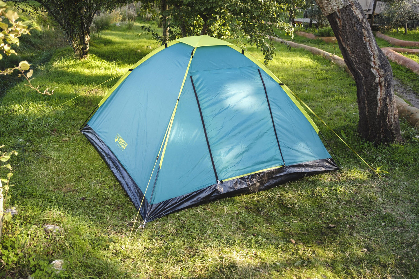 Bestway 2.10m x 2.10m x 1.20m coolground 3 tent (contents:tent, carry bags, ten pegs, one layer, 600mmh20)