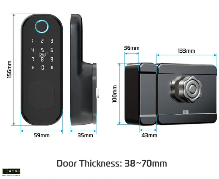 Gopeta Smart Outdoor Lock for Metal Gate