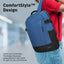 Promate Birger ComfortStyle Laptop Backpack for 15.6" - Blue