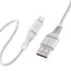 Promate PowerLine-Ai120 Data Sync & Charge Cable - USB-A / Lightning / White