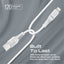 Promate PowerLine-Ai120 Data Sync & Charge Cable - USB-A / Lightning / White