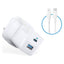 Anker 323 Charger Adapter with Type C to Lightning Cable 33W, White - B2331K21